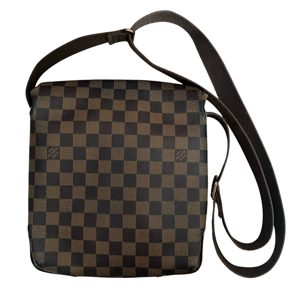 Louis Vuitton Brooklyn PM Damier Ebene Messenger Crossbody Bag Brown Unisex - Picture 3 of 16
